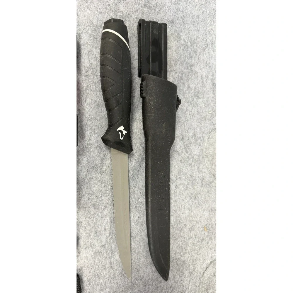 Camillus Survival/Hunting Knife Set with Sheath and Husky Fillet Knife Bundle